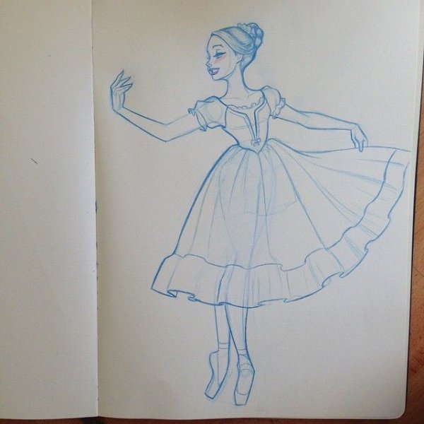 Рисунок к балету Золушка