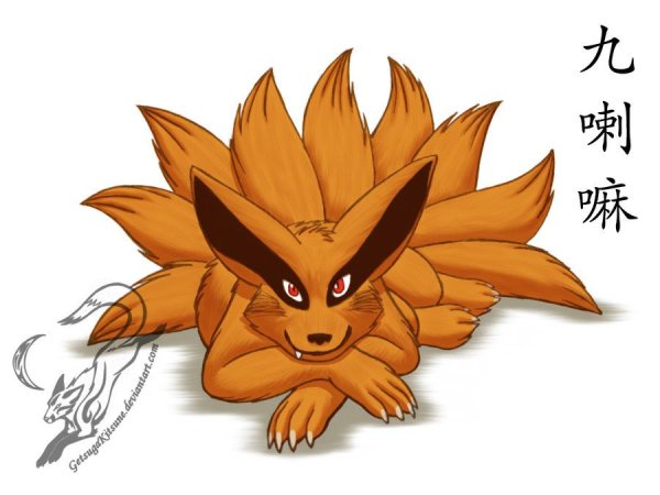 Тату Лис курама девятихвостый курама