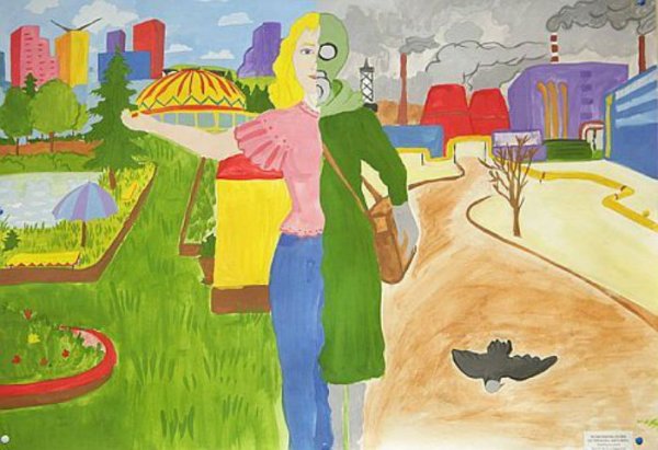 Рисунок чистый город