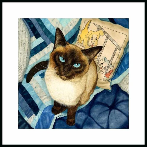 Декоративная живопись сиамские коты