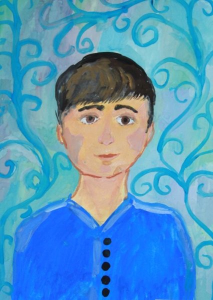 Автопортрет рисование для детей