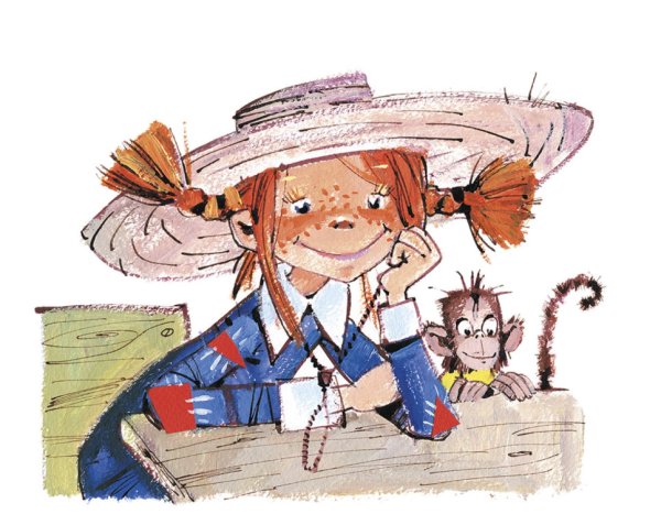 Линдгрен Пеппи длинный чулок иллюстрации