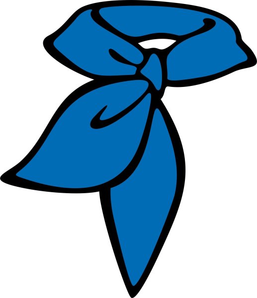 Пионерский галстук в стиле оригами