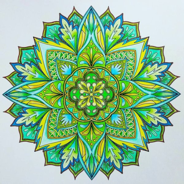 Мандала цветная