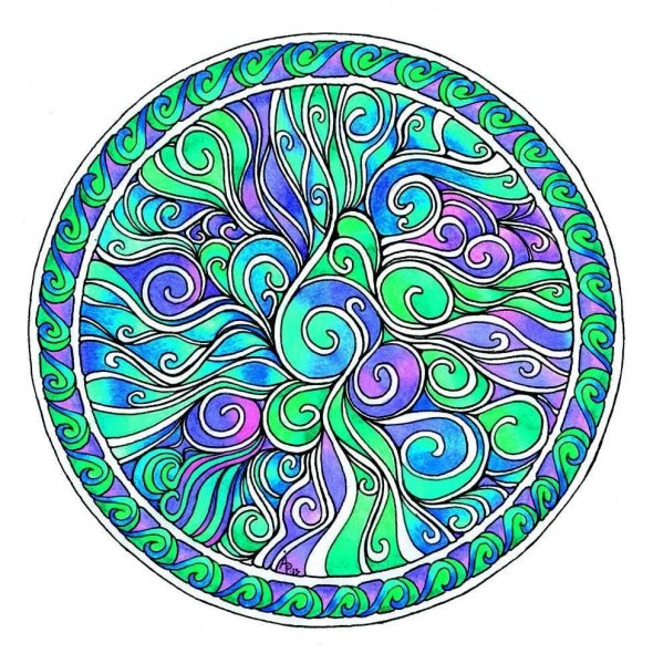 Мандалы Раскрашенные