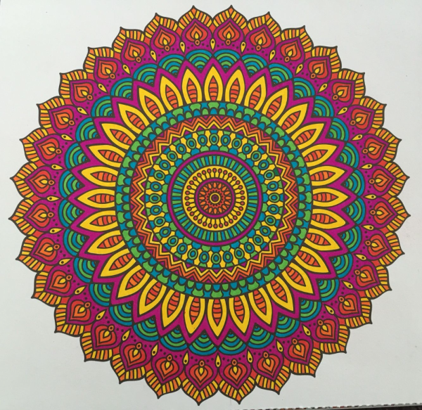 Мандала круглая цветная