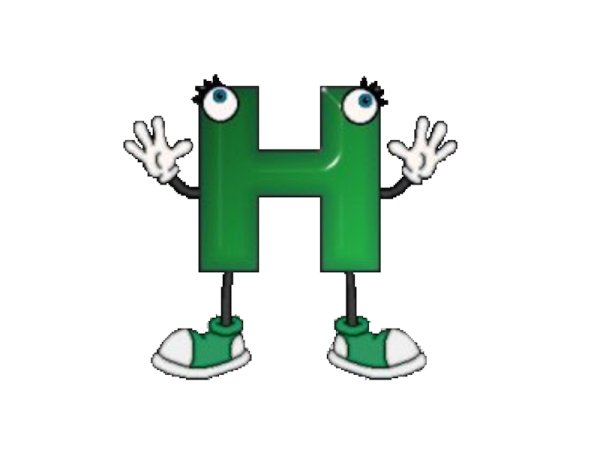 Буква н зеленая