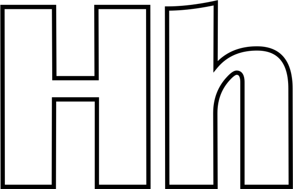 Английская буква h