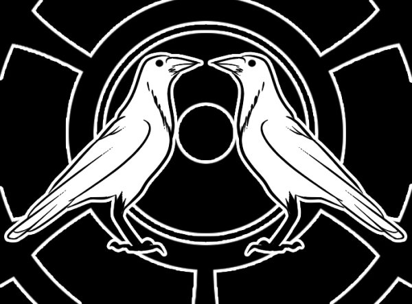 Белый ворон рисунок