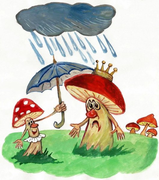 Сказка война грибов с ягодами