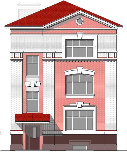 Эскиз фасада дома