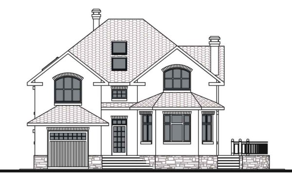 Архитектура на белом фоне