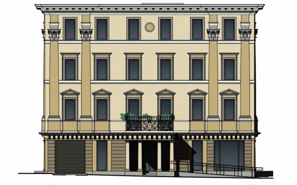 Массандровский дворец фасады чертеж