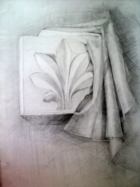 Рисунок гипсовой розетки МАРХИ