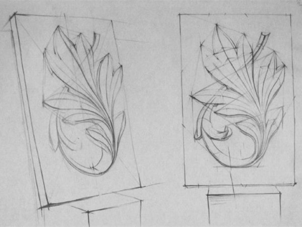 Гипсовая розетка Восьмилистник