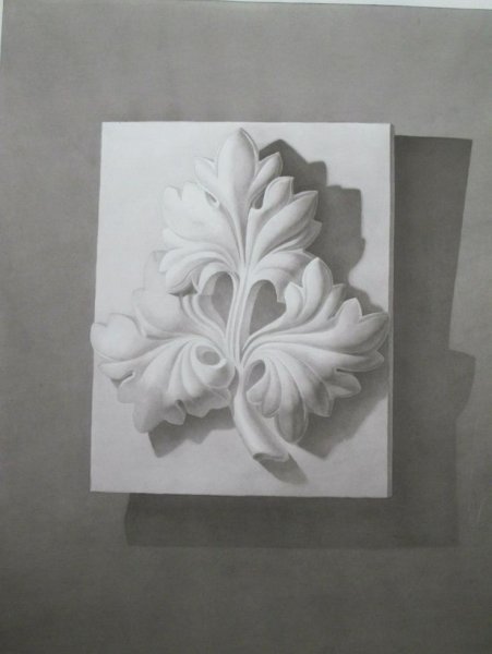 Построение гипсовой розетки Восьмилистник