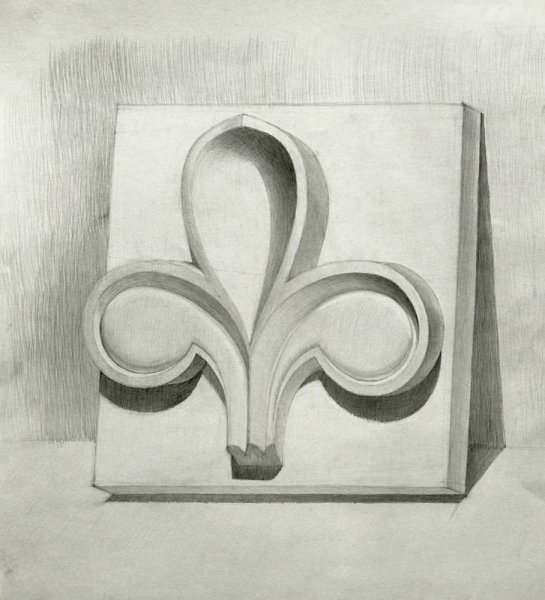 Построение гипсового орнамента кленовый лист