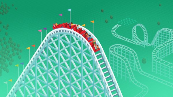 Американские горки фон