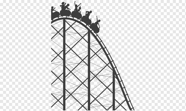 Американские горки иллюстрация