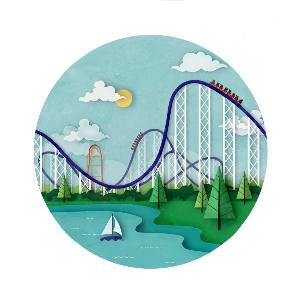 Американские горки illustration