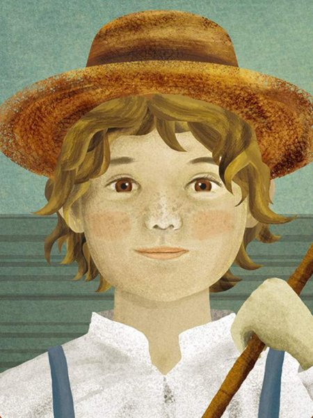 Иллюстрация том Сойер красит забор