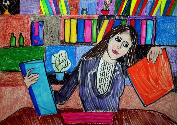 Бухгалтер рисунок для детей