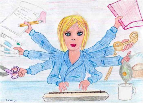 Бухгалтер раскраска