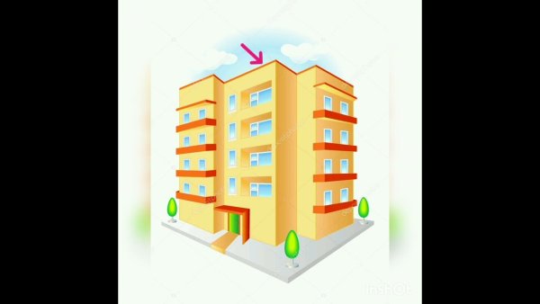 Многоквартирный дом рисунок для детей