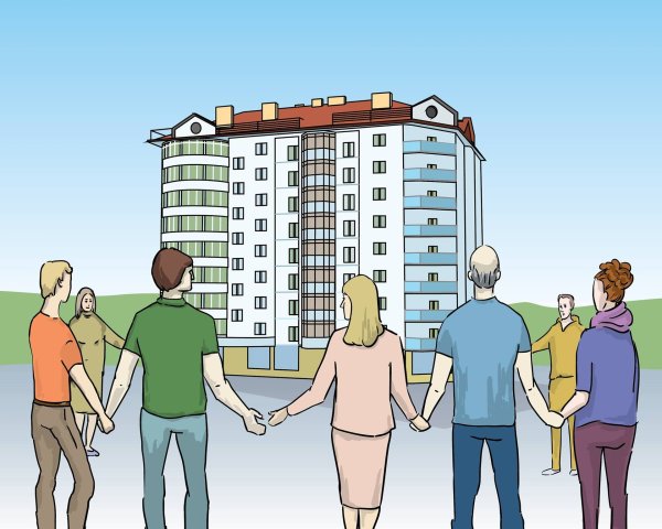 Жильцы многоквартирного дома