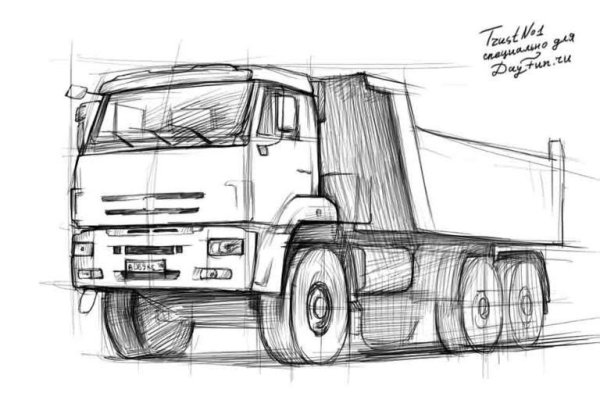 Нарисовать КАМАЗ 55111