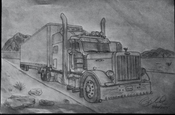 Эскиз грузовика
