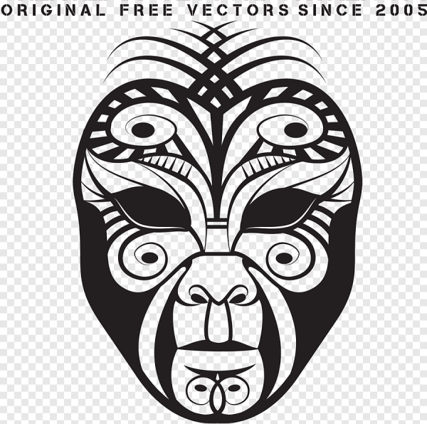 Африканская маска орнамент