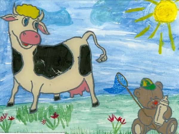 Пейте дети молоко рисунок