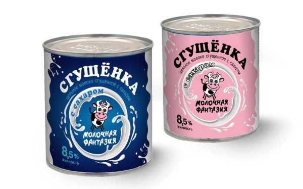 Мультяшные коровы с молоком