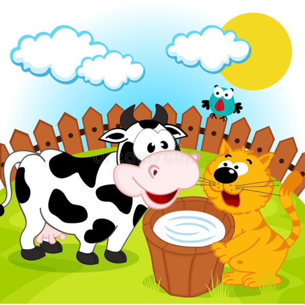 Доярка мультяшная