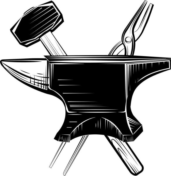 Кузнец силуэт