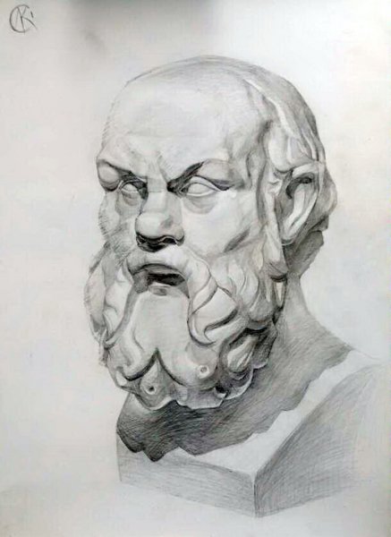 Сократ построение гипсовой головы