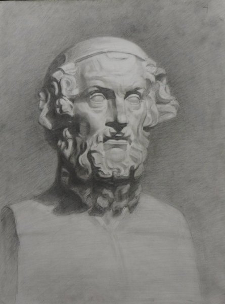 Сократ построение гипсовой головы