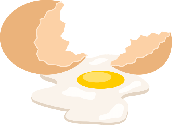 Разбитые яйца клипарт