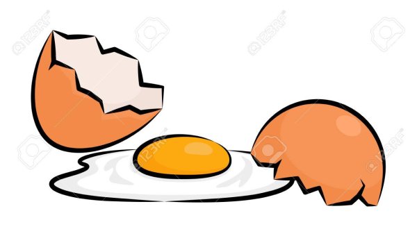 Нарисовать разбитое яйцо