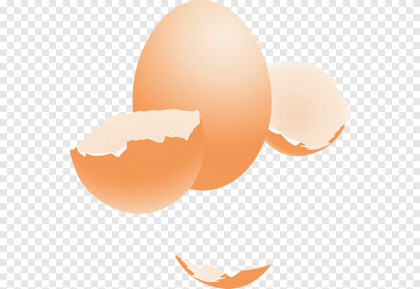 Разбитое яйцо на прозрачном фоне