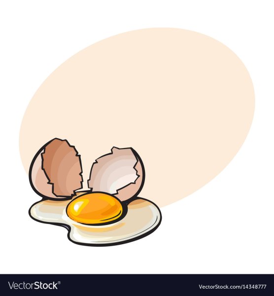 Нарисованное куриное яйцо