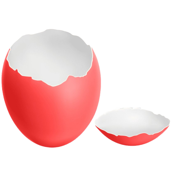 Разбитое яйцо на прозрачном фоне