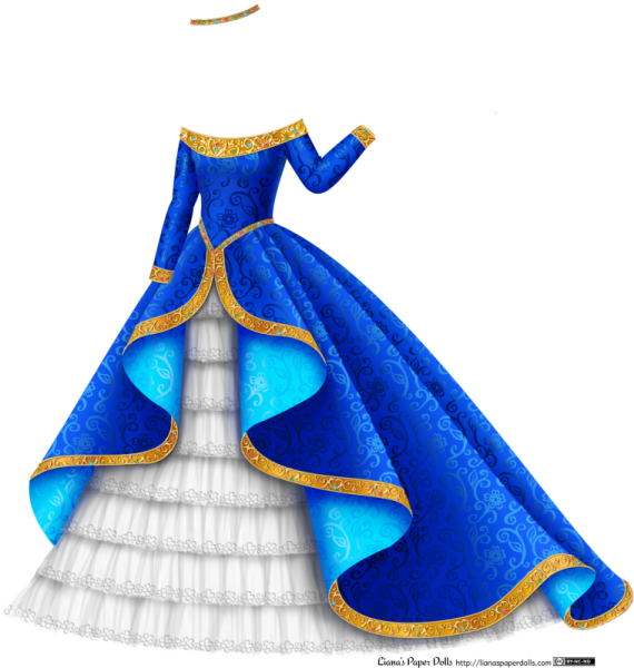 Платья для срисовки пышные