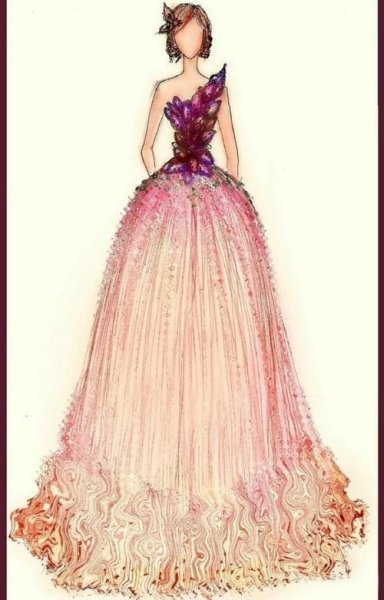 Раскраска платье