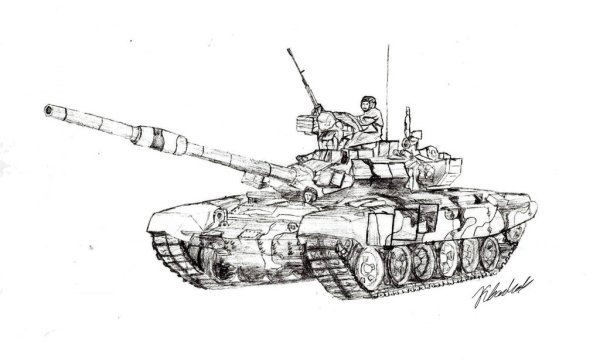 Танк т-80 раскраска