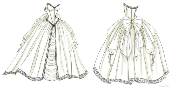 Красивые платья для рисования