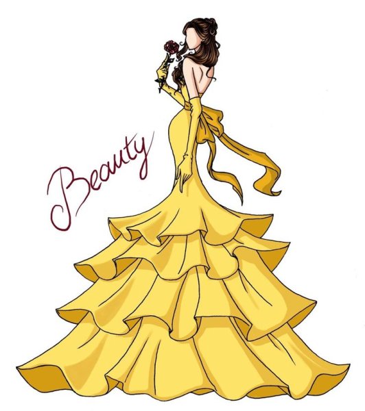 Красивые платья для рисования