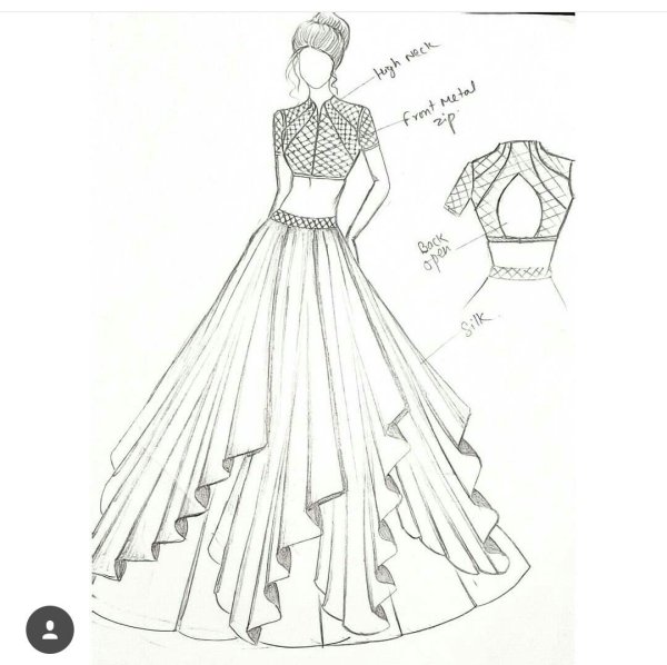Эскизы платьев