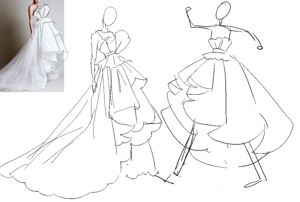 Бумажные бальные платья